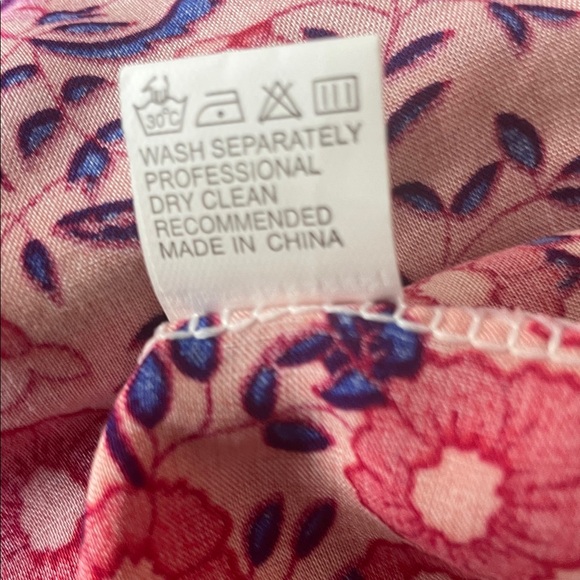 SPELL Style Long Flowy BOHO Cotton Kimono Robe Pink & Purple Floral w/ Belt NWOT - Picture 10 of 10